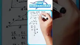 Soal sulit kesebangunan SMP