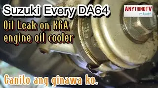 SUZUKI DA64 Automatic MINIVAN Turbo DIY | Oil Leak on K6A engine oil cooler