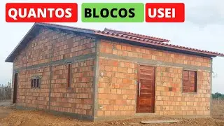 QUANTOS TIJOLOS USEI PRA FAZER ESSA CASA