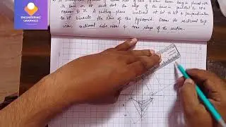 SECTION OF SOLIDS| TRIANGULAR PYRAMID |MACHINE DRAWING