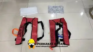 inflatable Life Jacket Automatic MANUAL Gas Co2 Pelampung Life Jaket Otomatis
