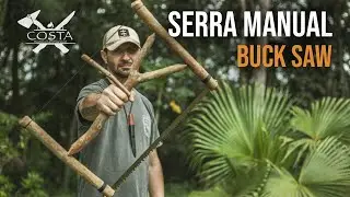 Bushcraft: Serra Manual ( Buck Saw ) com material de poda