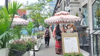 Downtown Montreal Walk Tour (Crescent, Sherbrooke, De La Montagne Street) - Summer 2021