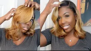 GRWM - Curling Blonde Hair + MakeUp for Dark Skin Girls