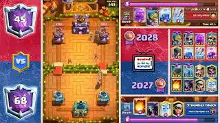 PEKKA BRIDGESPAM VS SKELETON KING ELIXIR GOLEM BEATDOWN #clashroyale