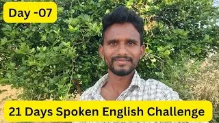 Day- 07 Of 21 Days Spoken English Challenge!  What are you Waiting For? Grab it Now 21 Days Tasks❤️.