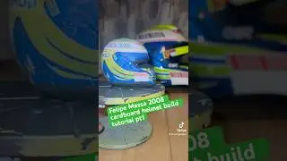 Felipe Massa 2008 helmet build #tutorial #art #ferrari #felipemassa #artsandcrafts #f1 #brazil