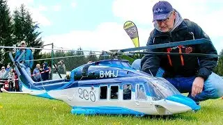 BIG RC AW-139 AGUSTAWESTLAND SCALE TURBINE MODEL HELICOPTER FLIGHT DEMONSTRATION