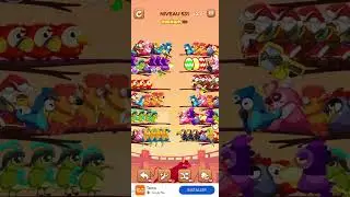 bird sort 2 color puzzle solution niveau 531 #games #gaming #puzzle #puzzlegame #androidgames
