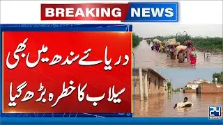 Flood Fear as Indus River Water Increases at Guddu Barrage - 24 News HD