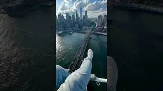 NYC From Above | Helicopter POV Over Central Park, Brooklyn Bridge & Lower Manhattan
