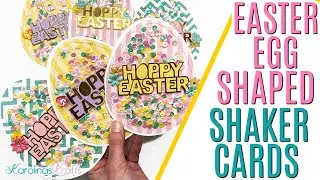 Easter Egg Shaped Shaker Cards Project Share, Easter Shaped Cards, Shaker Cards for Easter