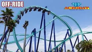 Acrobat Off-Ride Footage (60FPS), Nagashima Spa Land B&M Flying Coaster | Non-Copyright