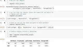 Mean or median imputation with Feature-engine