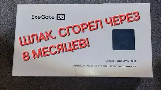 Автоматический стабилизатор напряжения ExeGate Master Turbo AVS-8000. Сгорел, вся правда в ролике.