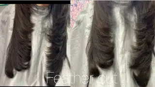Advanced Feather layered haircut | feather hair cutting at home