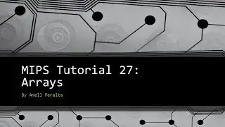 Учебник MIPS 27 Массивы