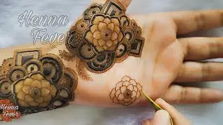 Beautiful Floral +  Bunch Mehndi  Henna Design for 2025｜Step by Step Easy Tutorial｜Henna Fever