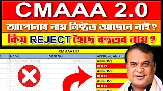 CMAAA 2.0 New Update ✅ আপোনাৰ নাম Reject হল নেকি  #AssameseVideo #Kongkon