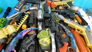 The Most INSANE Toy Gun Table Ever! FORCE Pistols, Snipers, Gatling Blasters & GOLD Guns!