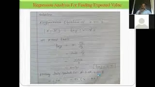 Regression equation for expected value