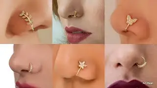 gold nose rings /stylish nose ring /traditional nose ring❤️