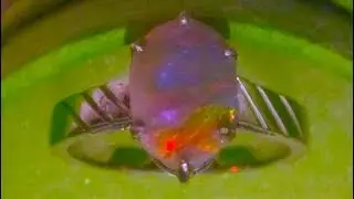 Engagement Opal Rings,Opal Ring Handcrafted.