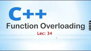 Function Overloading In C++ Amharic #lec 34