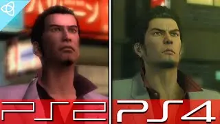Yakuza - PS2 Original vs. PS4 Remake (Kiwami) | Side by Side