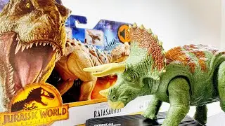 The Dinosaurs of Jurassic World Dominion ⭐️ Triceratops 🦖 Rajasaurus 🦖 Soft Voice Unboxing | Dino