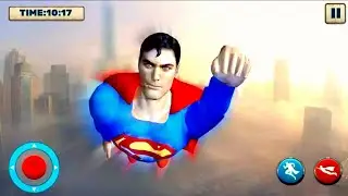 Grand Superhero Flying Robot City Rescue Mission - Flying Robot Superhero Crime City Rescue Mission