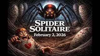 Spider Solitaire EXPERT February 2, 2026 - Microsoft Daily Challenge - Solitaire