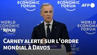 REPLAY: A Davos, Mark Carney évoque la 