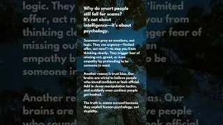 👉 Why Smart People Still Fall for Scams | Dark Psychology Explained #scammers