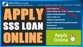 HOW TO APPLY SSS SALARY LOAN ONLINE **UPDATE**