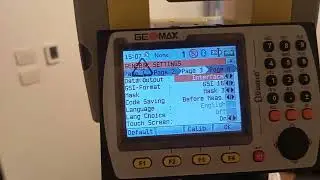Geomax Zoom 50 | Part 8 - Settings