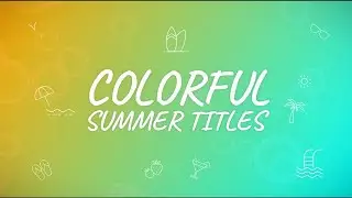 Colorful Summer Titles Premiere Pro Templates