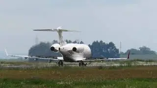 linda aproximação aeronave turbofan, aeroporto de Pato Branco PR.