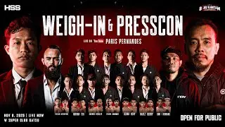 PARIS vs RUDY &ndash; WEIGH IN & PRESS CONFERENCE | HSS vs BAKU HANTAM 🔥