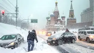 Cyclone Frances Causes Chaos in Russia: Heavy Snow and Icy Temperatures in Moscow