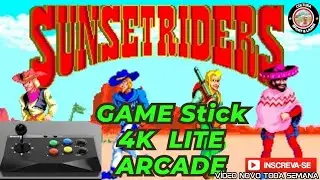 Testando Jogo SunsetRiders🤠! Game Stick 4K LITE ARCADE!