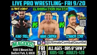 King Trell VS Hans Carden VS Connor Corr UCG Sept 2024