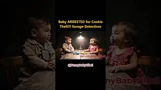 Baby ARRESTED for Cookie Theft?! 😱 Savage Detective #shorts | English comedy video