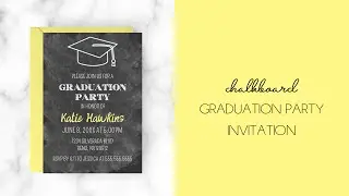 How to Customize Your Chalkboard Graduation Party Invitation