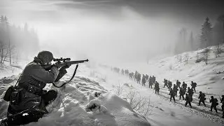 WWII 1944: US Sniper of 4th Infantry Division Saves Charlie Company from 50 Wehrmacht soldiers
