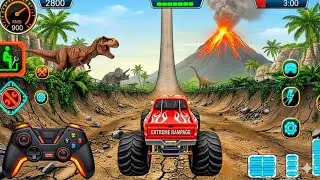 Mega Ramp Challenge! 🤯 Super CrazyGT Monster Truck Racing Stunts |Android Gameplay