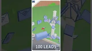 Mailbox Simulation from 1 lead to 1,000,000 leads #blender #3danimation #leadgeneration  #directmail