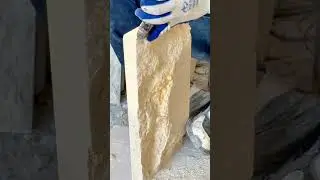 Satisfying Stone Carving Process Reveals Smooth Perfect Edges Slowly