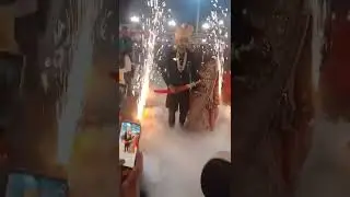 cold pyro /wedding dry ice entry/fog entry /cold fire entry makrana bride groom fog entrywithsuport