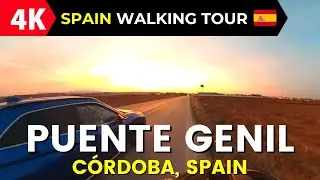 Puente Genil, Spain Walking Tour (4k Ultra HD 60fps)